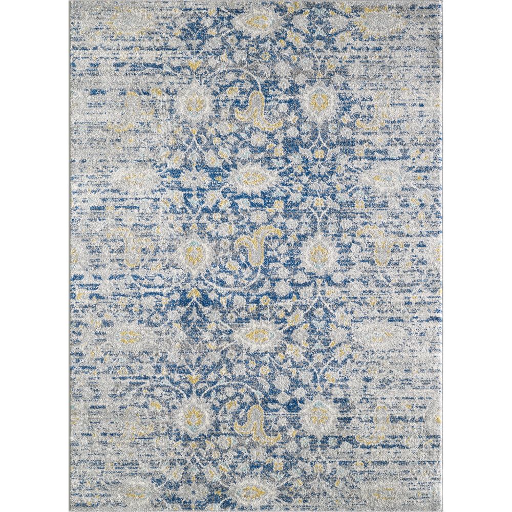 KAS 5102 Evolution 2 ft. X 7 ft. Area Rug in Blue/Grey Paradiso